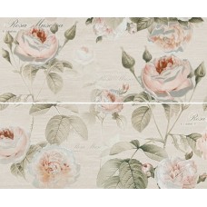 10301001940 Garden Rose beige panno 01 матовое панно 25х60, Gracia Ceramica