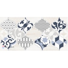 Керамическая плитка Lb-Ceramics Мореска 1641-8629 декор 1 синий 20х40