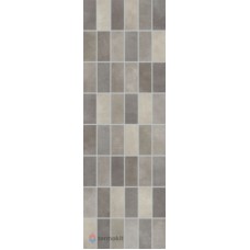 Керамическая плитка LB-Ceramics Fiori Grigio 1064-0048 Декор мозаика темно-серая 20х60