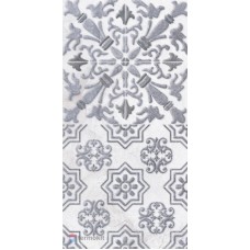 Керамическая плитка LB-Ceramics Кампанилья 1641-0091 Декор 1 серый 20х40