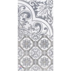Керамическая плитка LB-Ceramics Кампанилья 1641-0095 Декор 3 серый 20х40