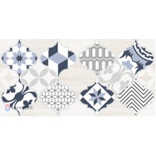 Керамическая плитка Lb-Ceramics Мореска 1641-8630 декор 2 синий 20х40